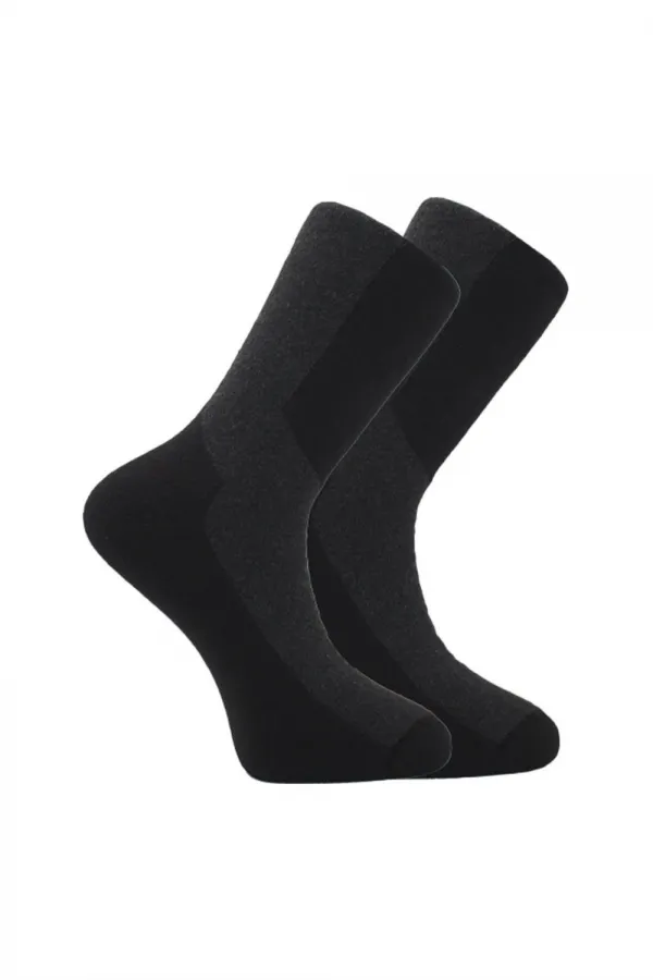 Erkek Havlu Pamuklu Kışlık Soket Çorap Çok Renkli Termal 4'Lü Paket