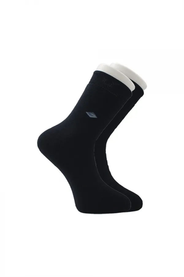 Men's Terry Cotton Patterned Thick Winter Ankle Socks, Multicolored, Thermal, 4-Pack