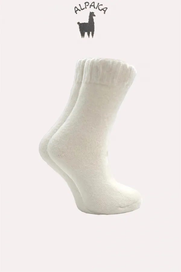 Women's Alpaca Wool Winter Terry Thick Socks, 4-Pack