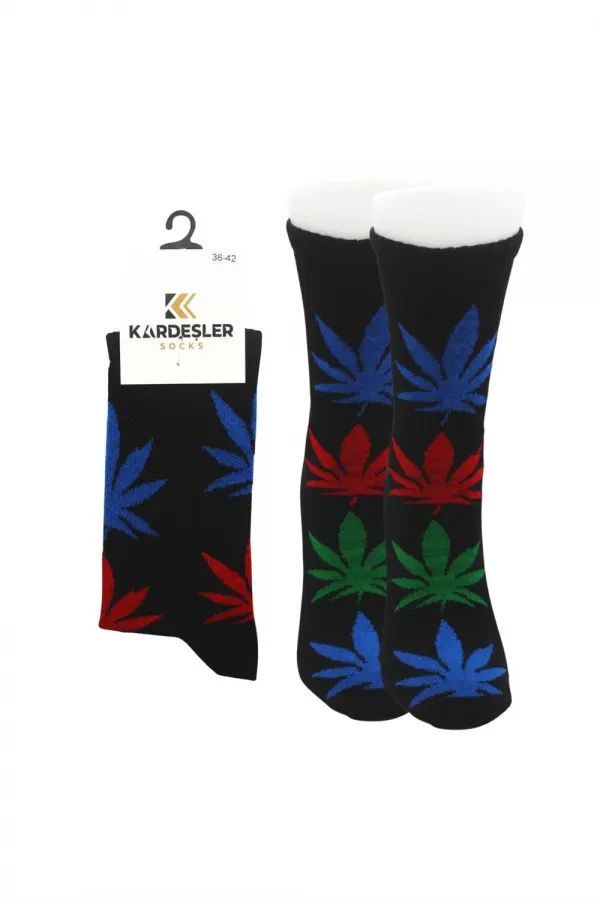 Unisex Desenli Renkli Çorap