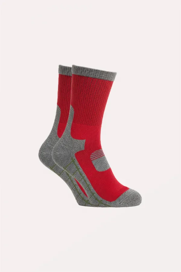 Men's Trekking Hiking Ankle Socks Half Terry Socks 4-Pack