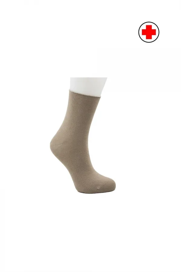 Chaussettes colorées mi-montantes pour femmes diabétiques, en coton, non compressives, lot de 6