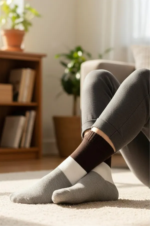 Chaussettes d'hiver épaisses en laine d'agneau pour femme, lot de 4