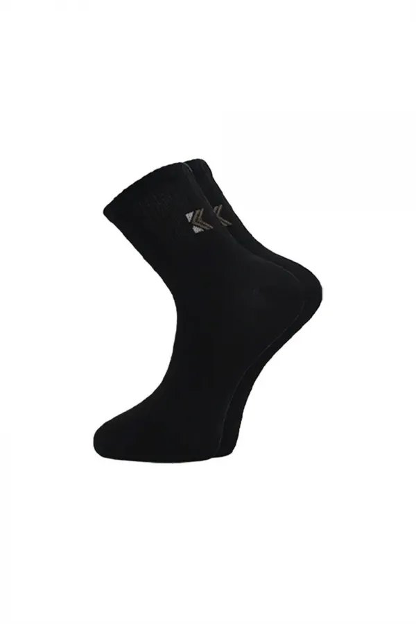 Men's Half-Length Tennis College Multicolored Cotton Plain Socks, 4-Pack