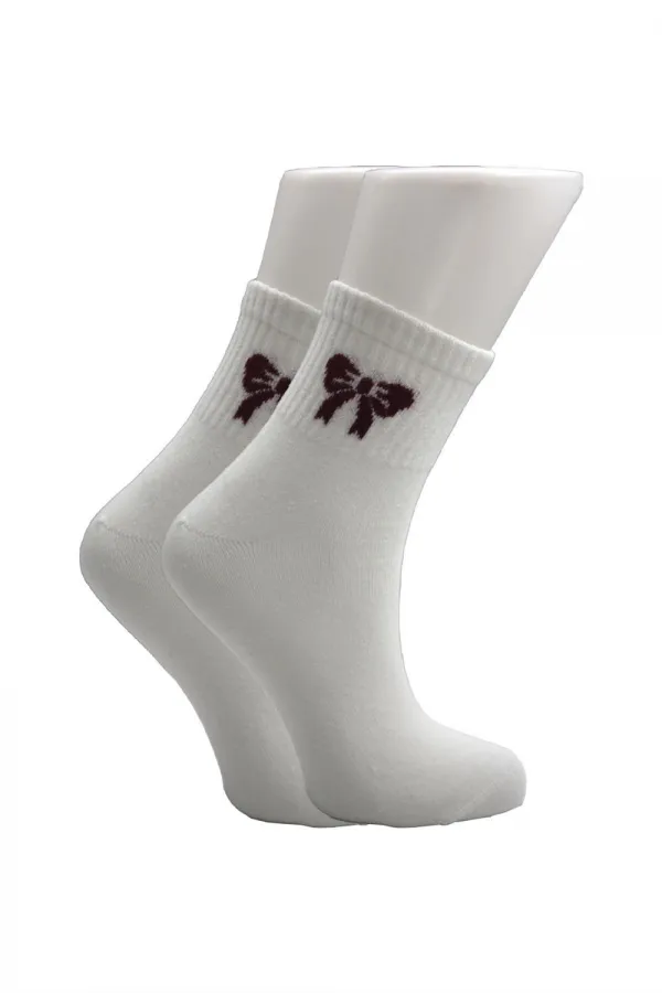 Chaussettes courtes en coton pour femme, motif à cercles, multicolores, lot de 4