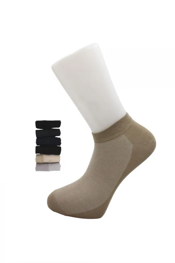 Men's Modal Ankle Socks, Multicolored, Seamless, 6-Pack