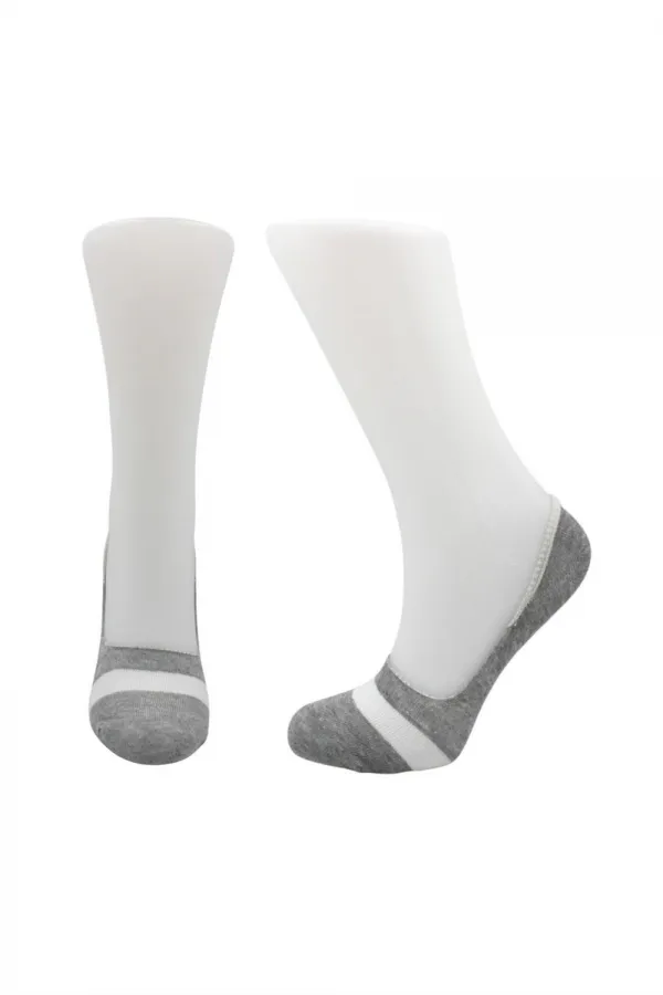 Chaussettes ballerines pour femmes, colorées, en coton à motifs, invisibles, antidérapantes, talon en silicone, lot de 6