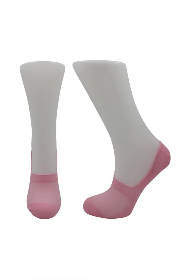 Chaussettes ballerines pour femmes, colorées, en coton, invisibles, antidérapantes, talon en silicone, lot de 6, point de riz