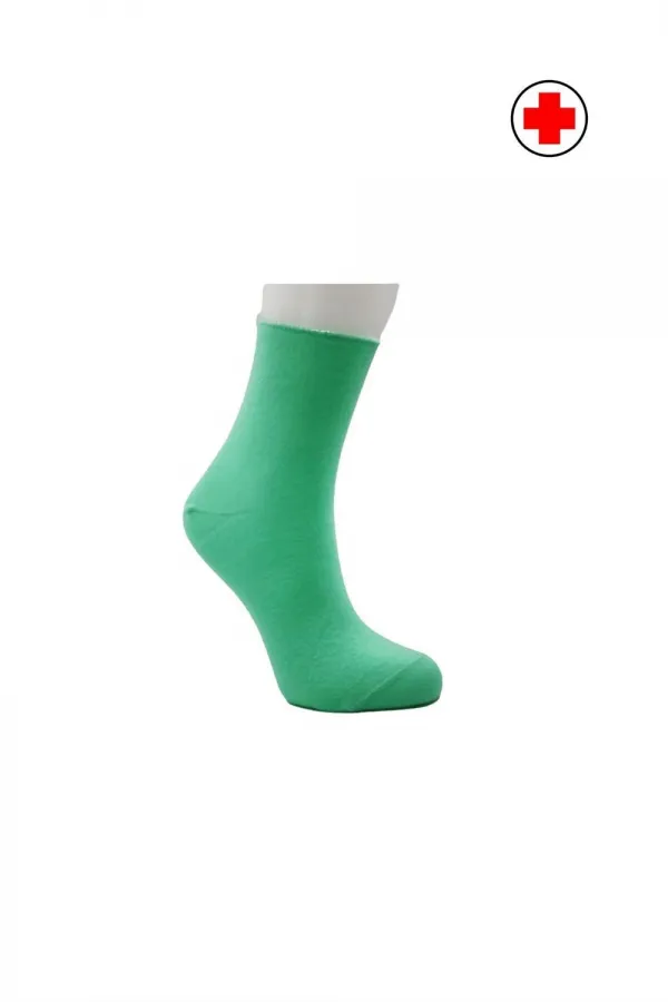 Chaussettes colorées mi-montantes pour femmes diabétiques, en coton, non compressives, lot de 6