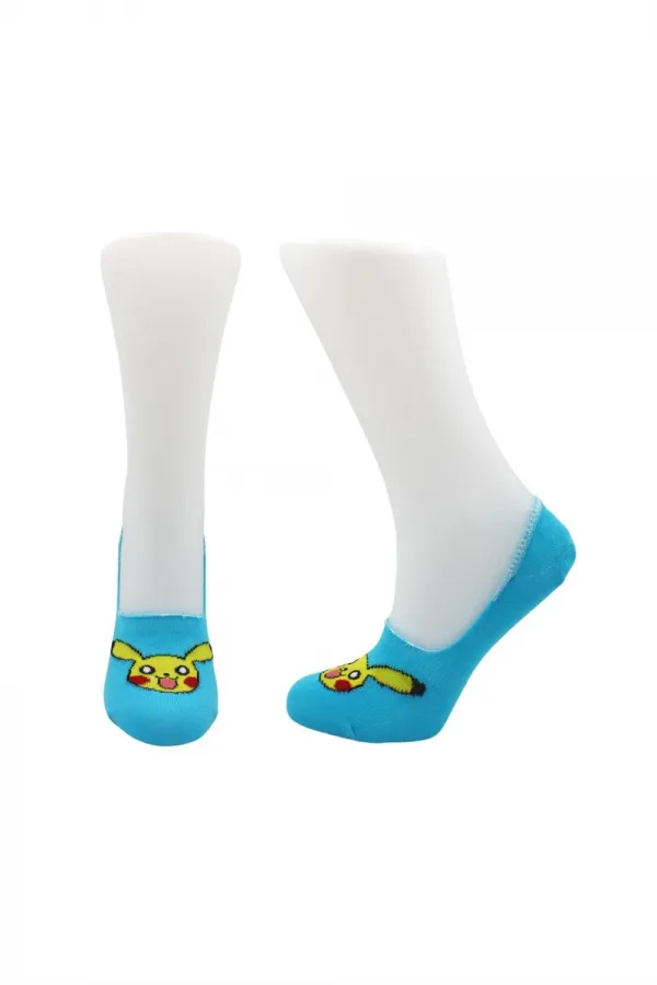 Chaussettes en coton colorées pour femmes, motif dessin animé, talon invisible antidérapant, semelle intérieure en silicone, lot de 6