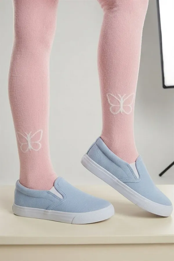 Kız Çoçuk Pamuklu Külotlu Çorap Desenli