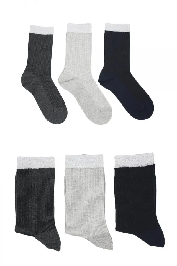 Chaussettes courtes en coton pailleté et coloré pour femmes, lot de 6