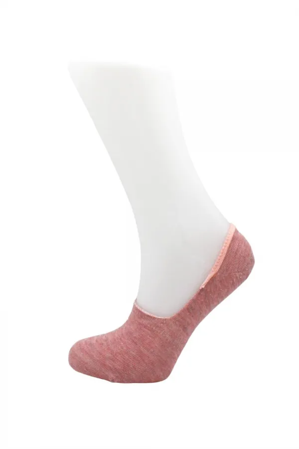 Ballerines pour femmes, chaussettes en coton pailleté colorées, invisibles et antidérapantes, talon en silicone, lot de 6