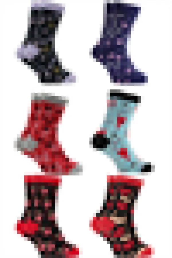 Coffret cadeau Dear comprenant 6 paires de chaussettes aux motifs différents