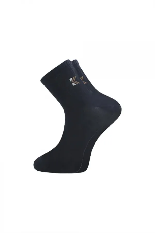 Men's Half-Length Tennis College Multicolored Cotton Plain Socks, 4-Pack