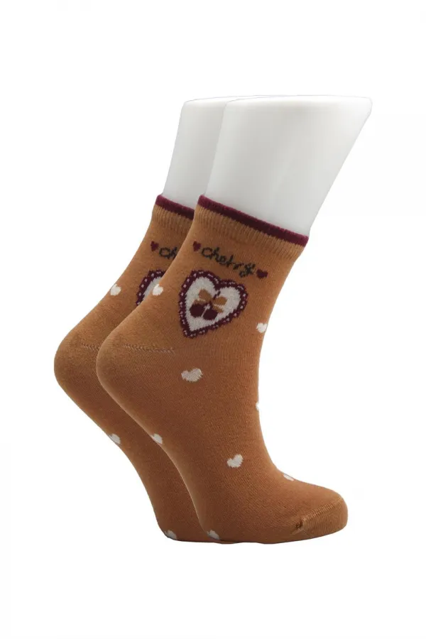 Chaussettes courtes en coton pour femme, à motifs, colorées, lot de 3