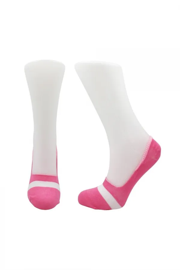 Chaussettes ballerines pour femmes, colorées, en coton à motifs, invisibles, antidérapantes, talon en silicone, lot de 6
