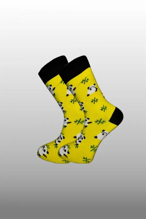 Unisex Renkli Desenli Pamuklu Çorap