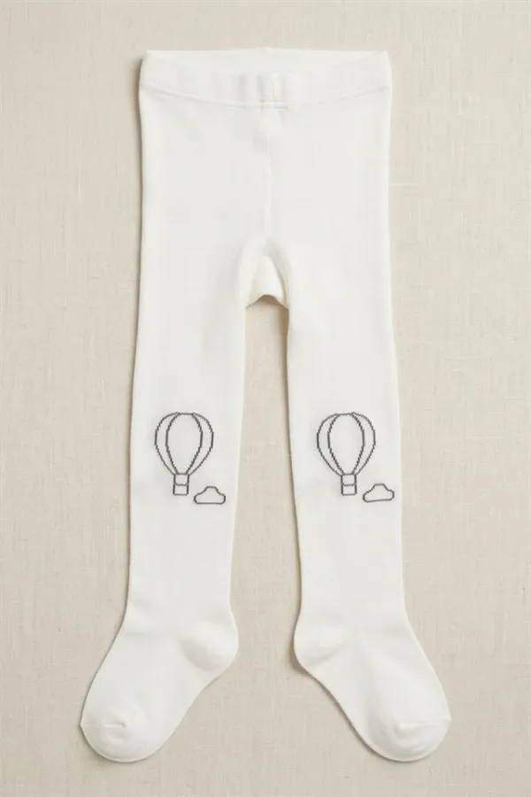 Kız Çoçuk Pamuklu Külotlu Çorap Desenli