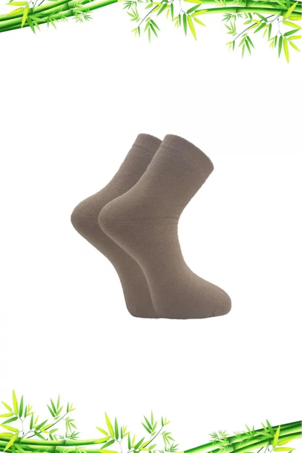 Men's Bamboo Winter Thick Ankle Socks, Multicolored, Seamless, 4-Pack