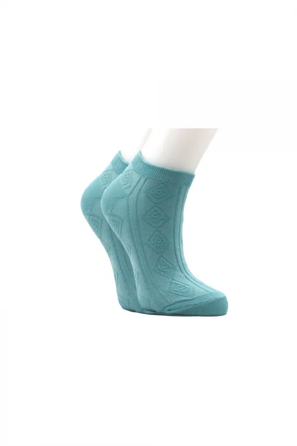 Chaussettes courtes en coton coloré pour femme, à motifs, lot de 4