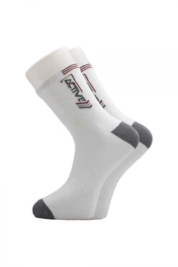 Chaussettes mi-longues multicolores en coton pour homme, lot de 4