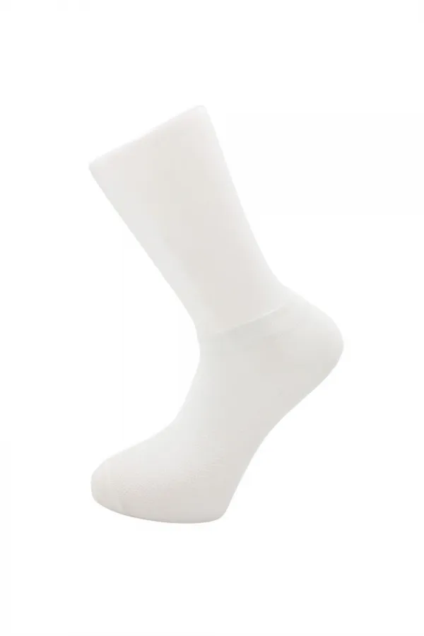 Men's Black and White Cotton Rice Stitch Socks, 6-Pack (3 Black, 3 White)