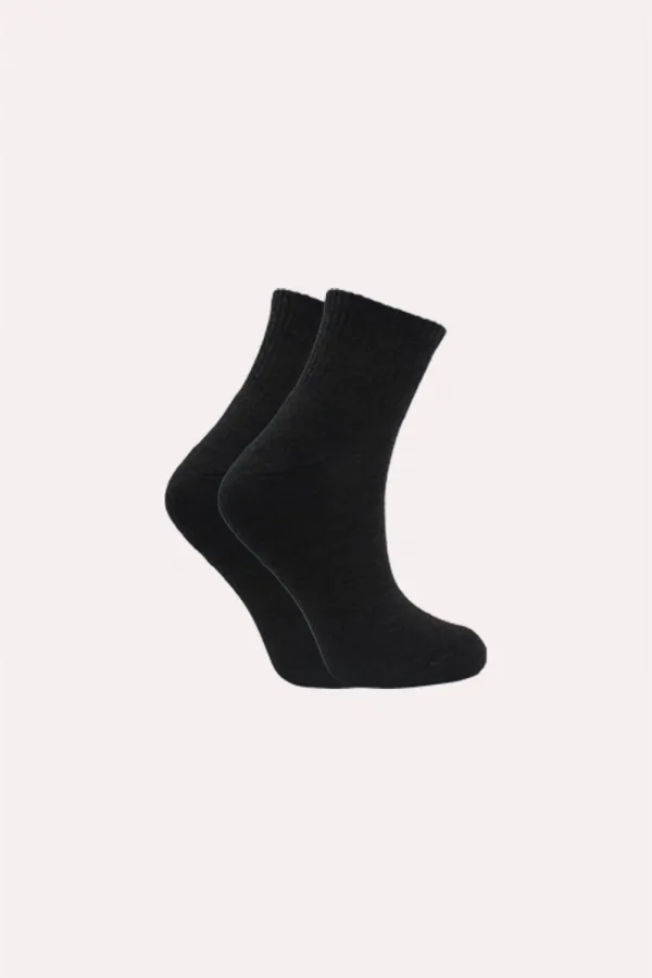 Kadın Pamuklu Yarım Konç Tenis Kolej Taban Altı Havlu Çorap Çok Renkli 5'Li Paket