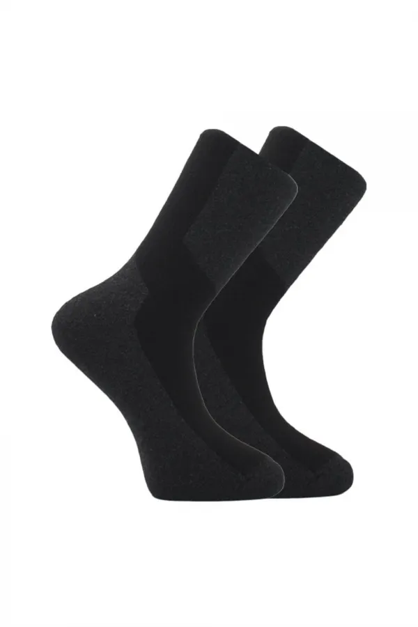 Erkek Havlu Pamuklu Kışlık Soket Çorap Çok Renkli Termal 4'Lü Paket