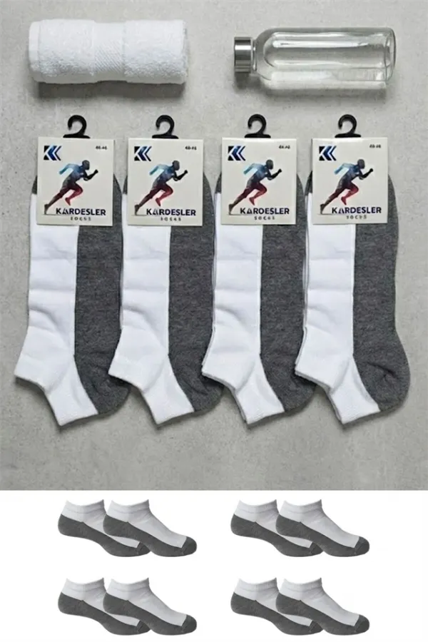 Men's Cotton Ankle Socks, 4-Pack