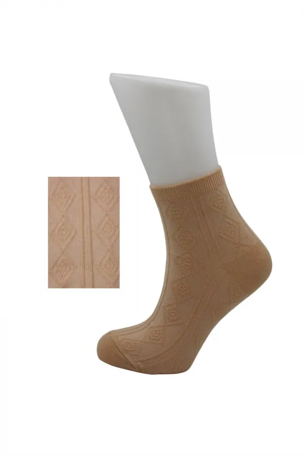 Chaussettes courtes en coton à motifs colorés pour femmes, lot de 4