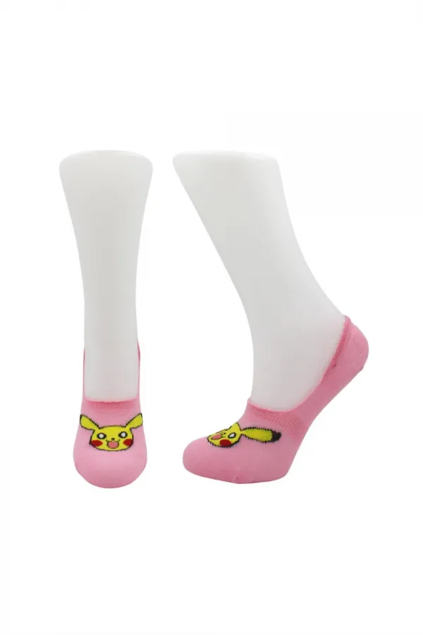 Chaussettes en coton colorées pour femmes, motif dessin animé, talon invisible antidérapant, semelle intérieure en silicone, lot de 6