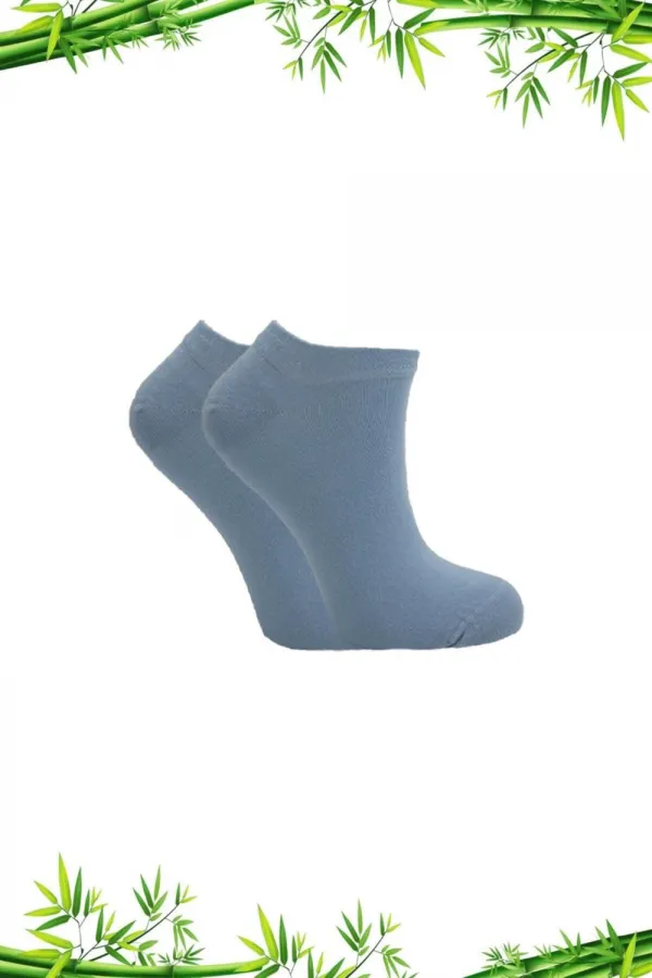 Kadın Bambu Asorti Patik Çorap Çok Renkli Dikişsiz 6'Lı Paket