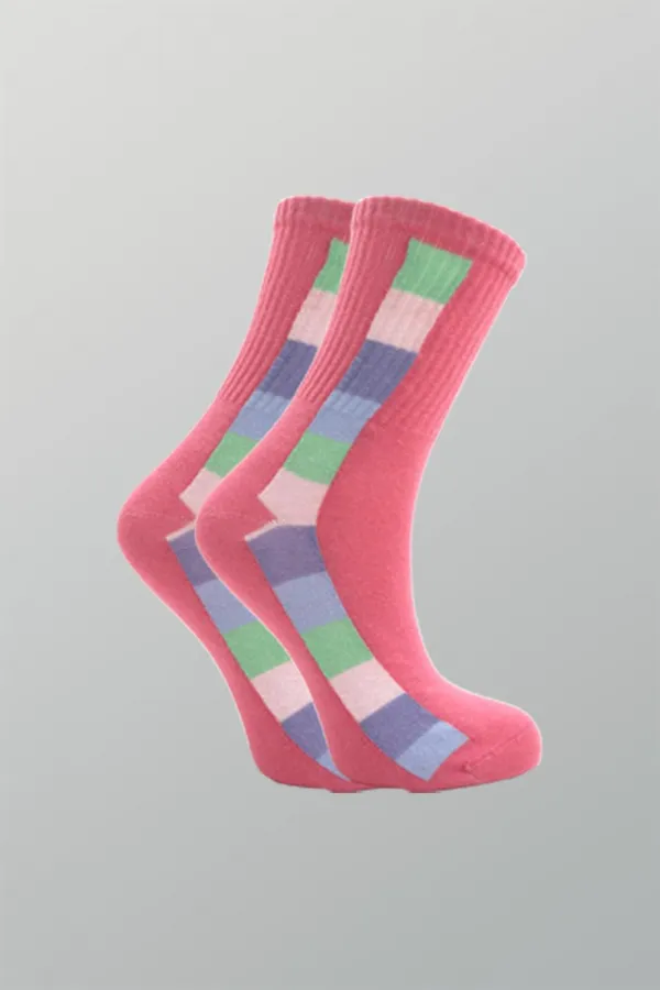Chaussettes courtes en coton pour femmes, multicolores, lot de 4
