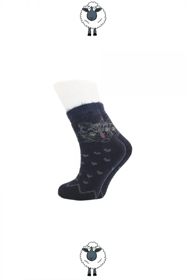 Chaussettes d'hiver épaisses en laine d'agneau pour femme, lot de 4