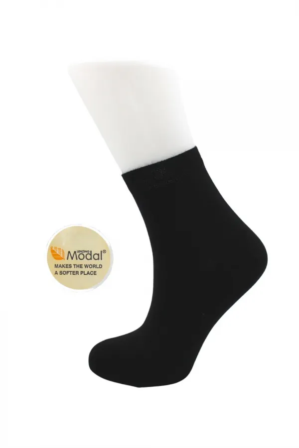 Lot de 6 chaussettes unies multicolores sans couture à demi-bord pour femmes en modal