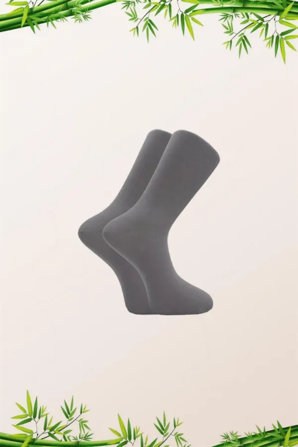 Men's Bamboo Long Flat Ankle Socks, Multicolored, Seamless, 10-Pack