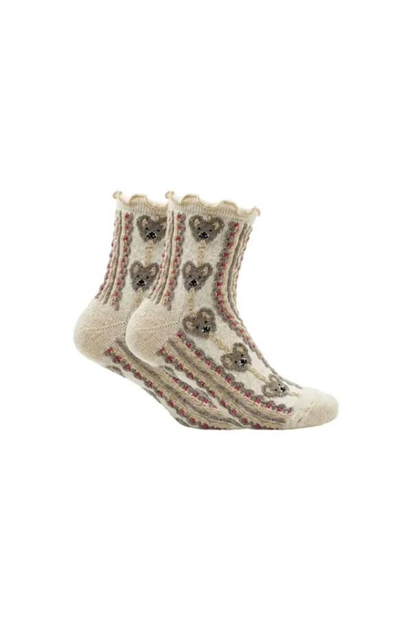 Chaussettes courtes en coton pour femme, à motifs, colorées, lot de 3