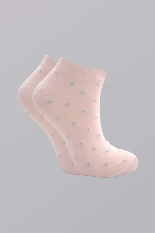 Kadın Pamuklu Patik Çorap Renkli 4'Lü Paket