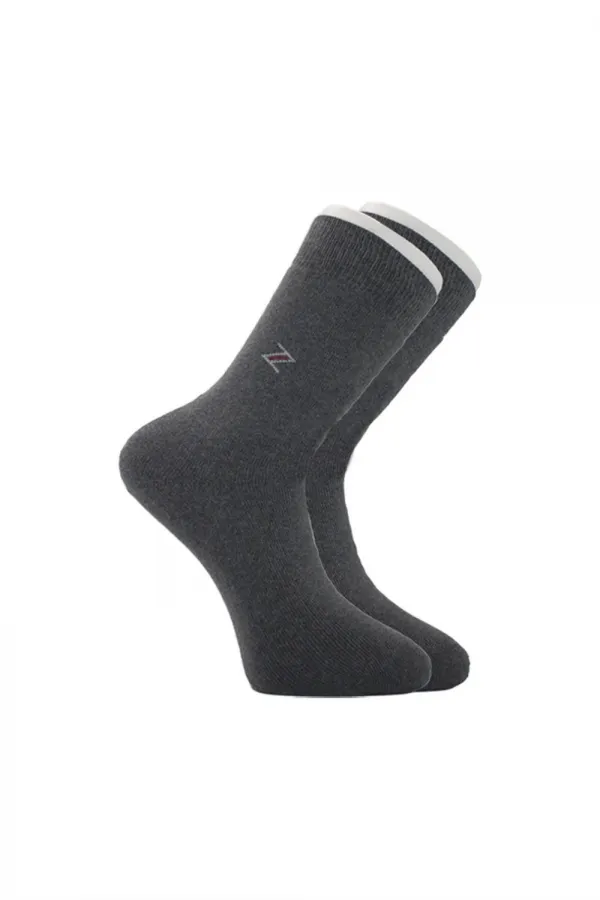 Men's Terry Cotton Patterned Thick Winter Ankle Socks, Multicolored, Thermal, 4-Pack