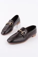 Muggo STRIDE Women's Casual Loafer Shoes with Metal Buckle