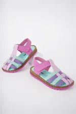 Muggo Rapunzel Garantili Günlük Ortopedik Hafif Taban Cırtlı Kız Çocuk Sandalet