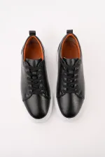 Muggo LEONS Genuine Leather Men's Thick Sole Lace-up Casual Sneaker Muggo LEONS Genuine Leather Men's Thick Sole Lace-up Casual Sneaker