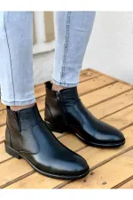 Bottes pour hommes Muggo M027 en cuir véritable