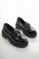 Mocassins Muggo SAMANTHA pour femmes, semelle épaisse, boucle, chaussures décontractées pour tous les jours