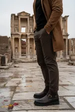 Bottes pour hommes Muggo RODRIGUEZ, garanties imperméables au froid, avec fermeture éclair et doublure en fourrure