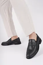 Chaussures classiques décontractées pour hommes Muggo EUPHO en cuir véritable