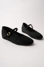 Ballerines Muggo BERNY à talon caché, en cuir, à bride unique pour femmes