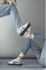 Muggo GARCİA Garantili Unisex Ortopedik Günlük Bağcıklı Yürüyüş Koşu Sneaker Spor Ayakkabı