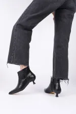 Bottes Muggo ÇAÇA pour femmes, bout pointu, talon fin et fermeture éclair, motif crocodile